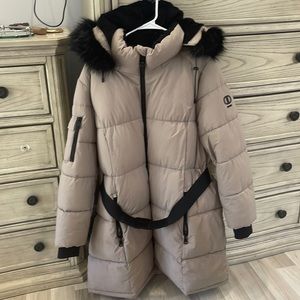 DKNY plus size puffer coat